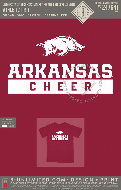 University of Arkansas Marketing and Fan Development Athletic PR 1