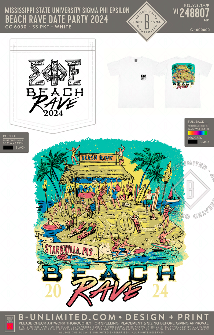 Mississippi State University Sigma Phi Epsilon Beach Rave Date Party