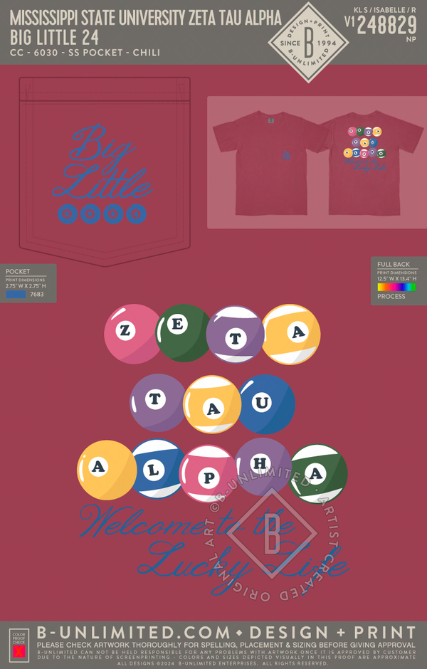 Mississippi State University Zeta Tau Alpha Big Little 24 CC 603