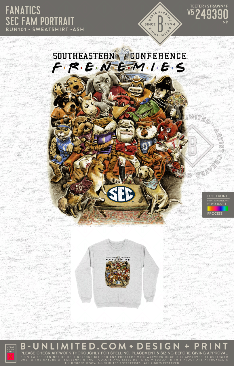 B-Unlimited Wholesale - SEC Fam portrait - B-Unlimited BUN101 - Ash