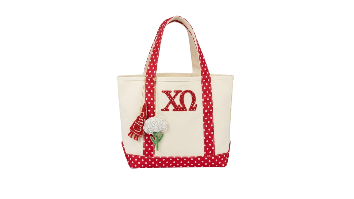 B-Unlimited Greek - Dots for Days Tote Chi O
