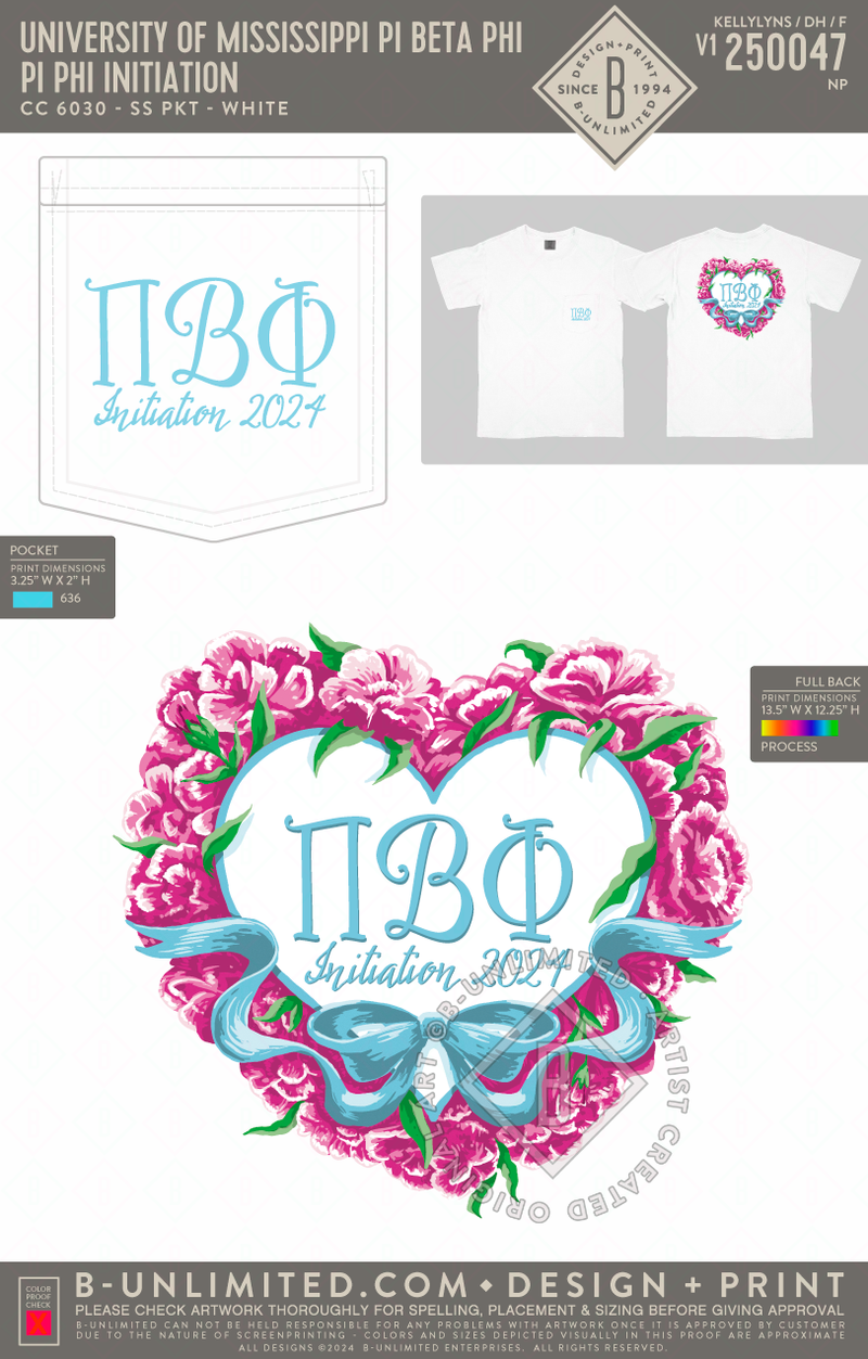 University of Mississippi Pi Beta Phi Pi Phi Initiation CC 6030 BUnlimited Custom