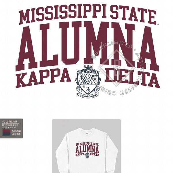 Mississippi state alumni sweatshirt top