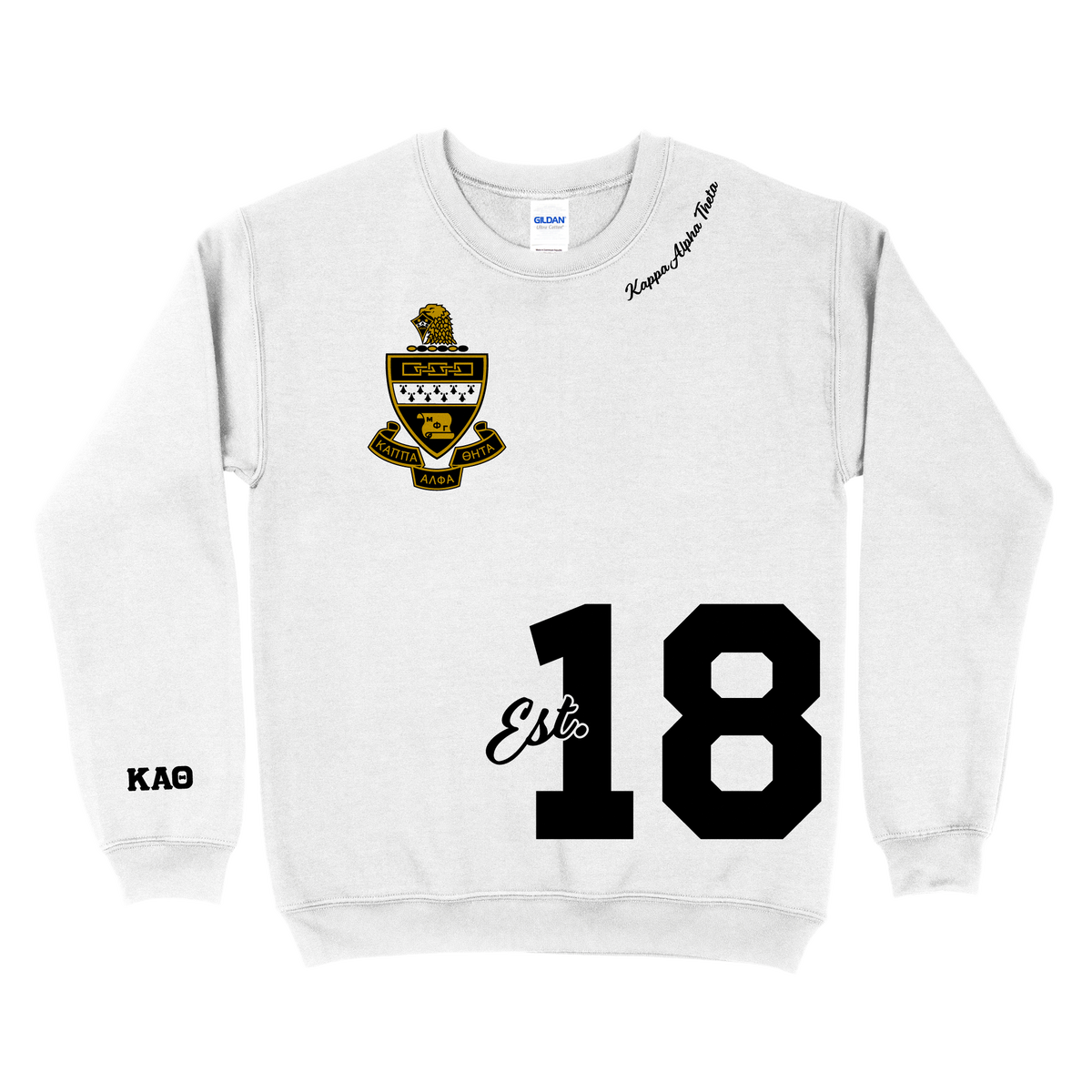 B-Greek - Crest Multi Location Design Crewneck - Kappa Alpha Theta