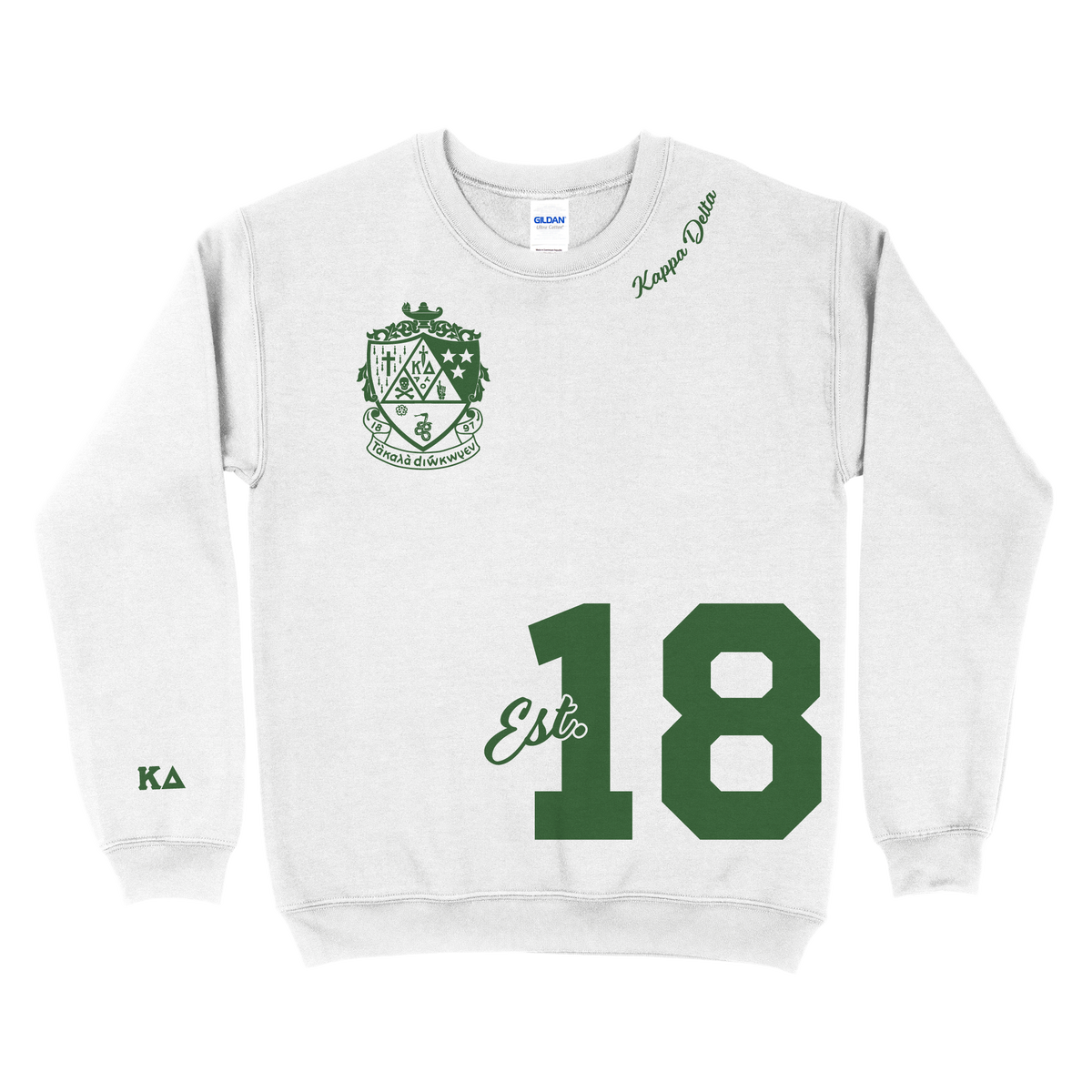 B-Greek - Crest Multi Location Design Crewneck - Kappa Delta