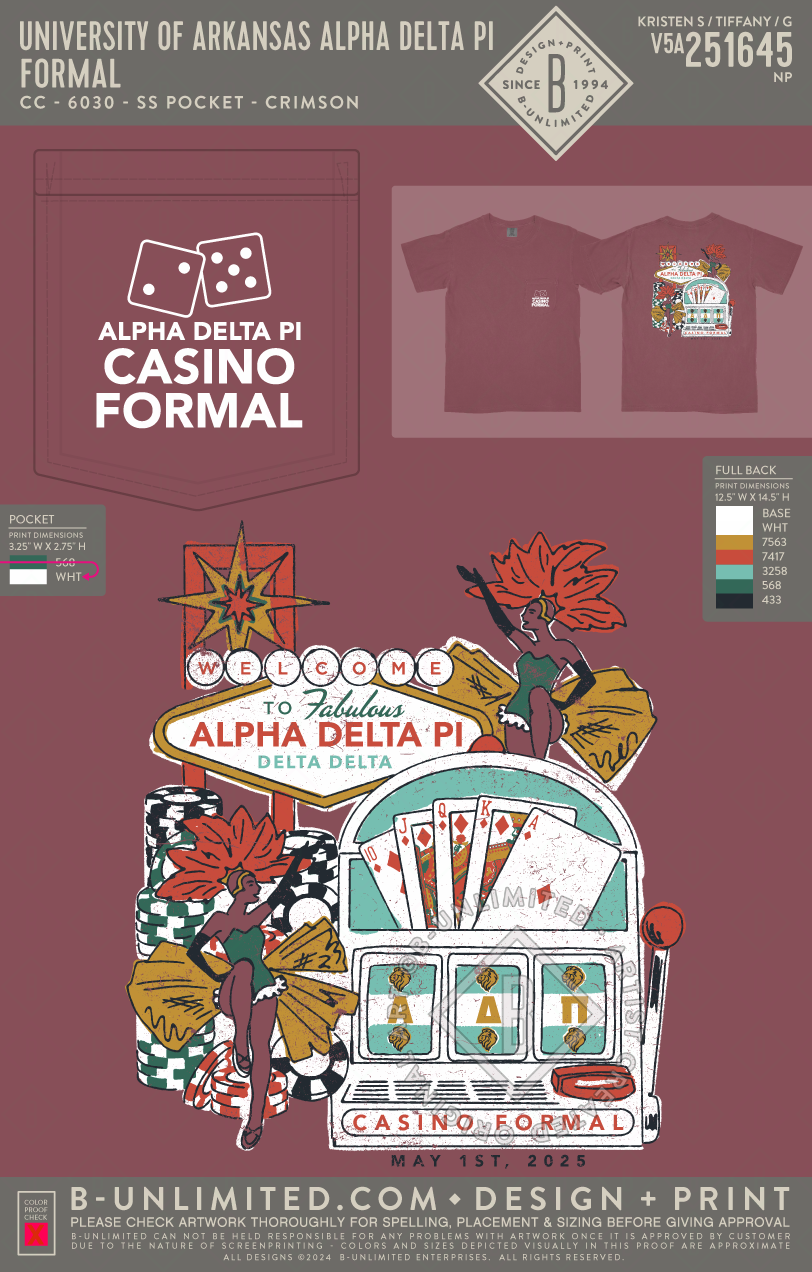 University of Arkansas Alpha Delta Pi - Formal - CC - 6030 - SS Pocket - Crimson