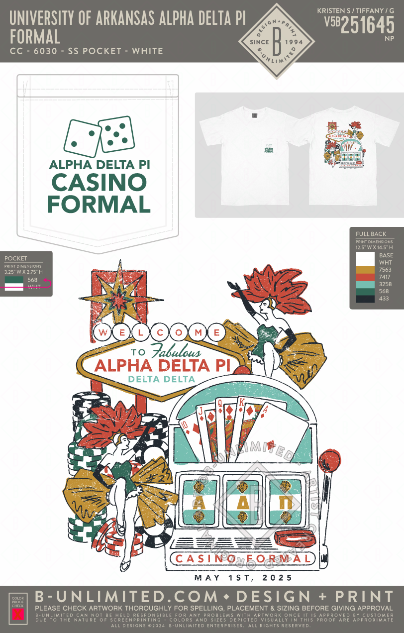 University of Arkansas Alpha Delta Pi - Formal - CC - 6030 - SS Pocket - White