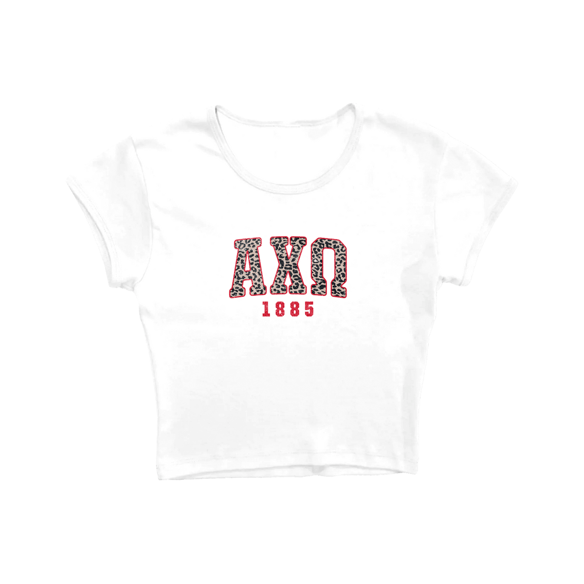B-Greek - Cheetah Baby Tee - Alpha Chi Omega