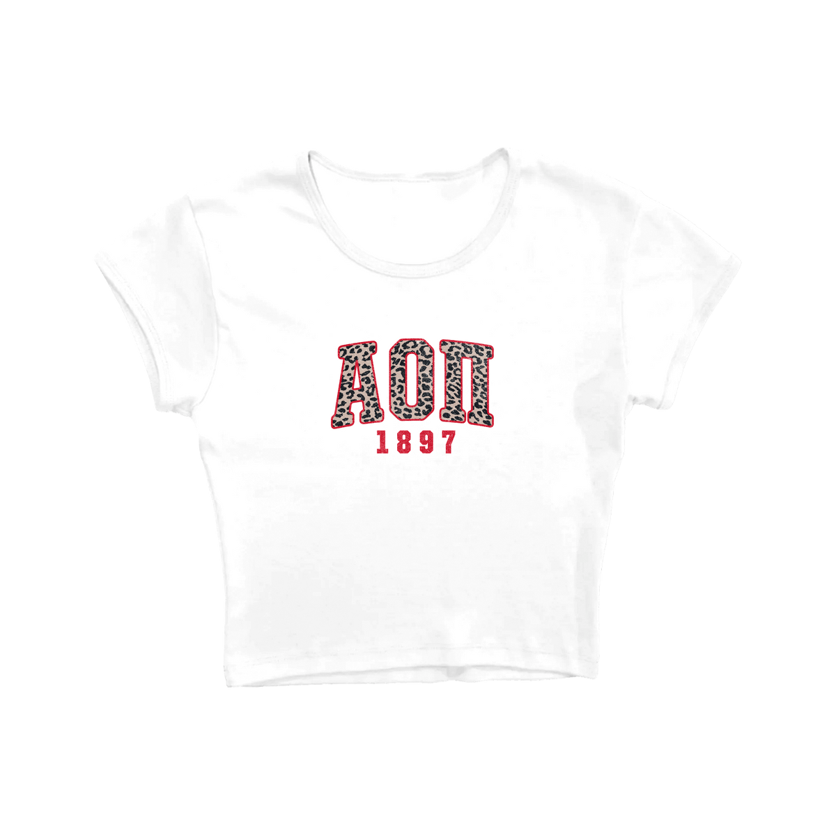 B-Greek - Cheetah Baby Tee - Alpha Omicron Pi