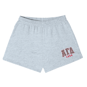 B-Greek - Cheetah Shorts - Alpha Gamma Delta