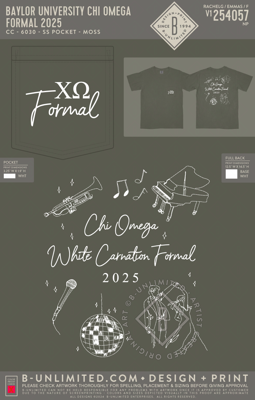 Baylor University Chi Omega - Formal 2025 - CC - 6030 - SS Pocket - Moss