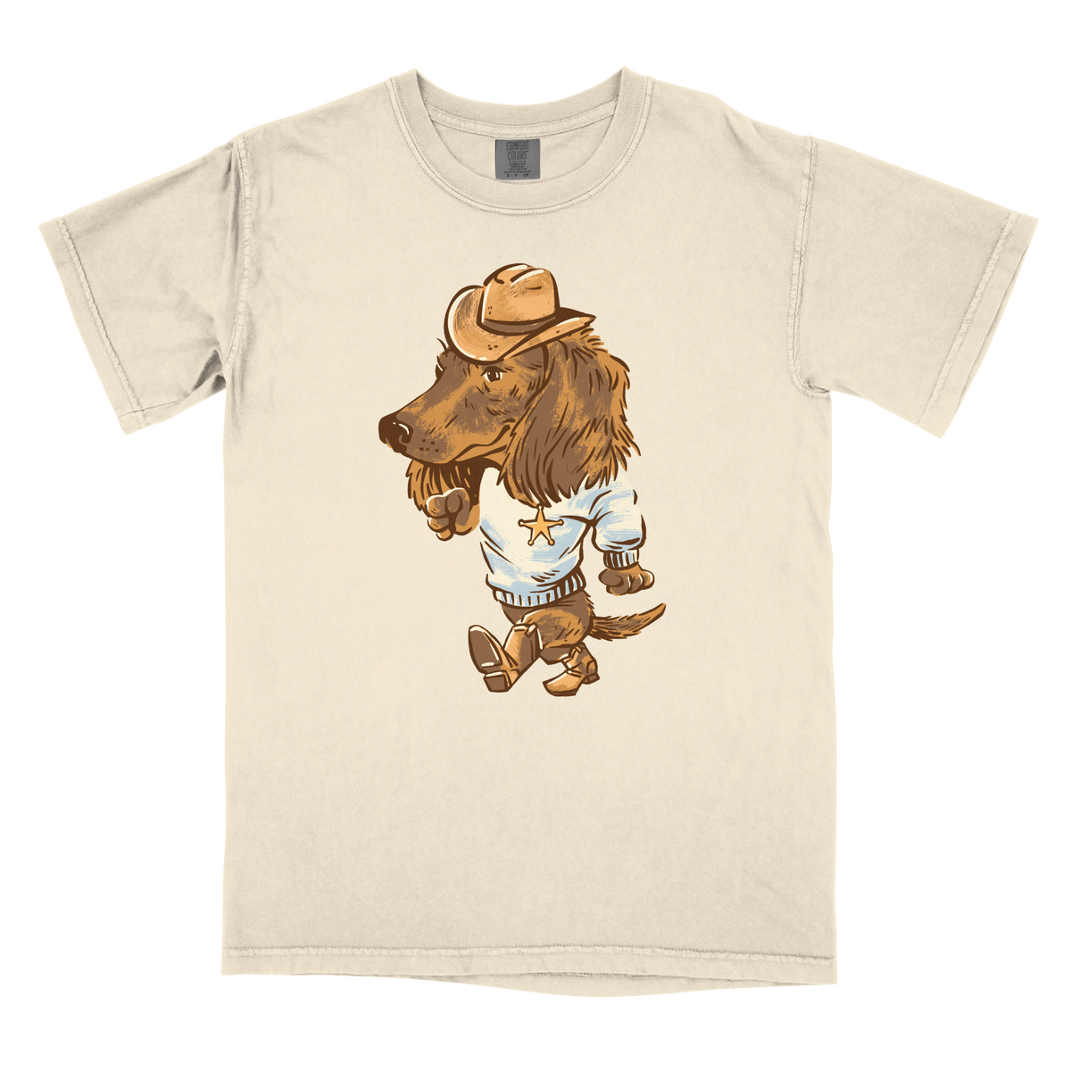 Starkville Sausage Dog Society - Walkin Weenie Cowboy - CC - 1717 - SS Crew - Ivory