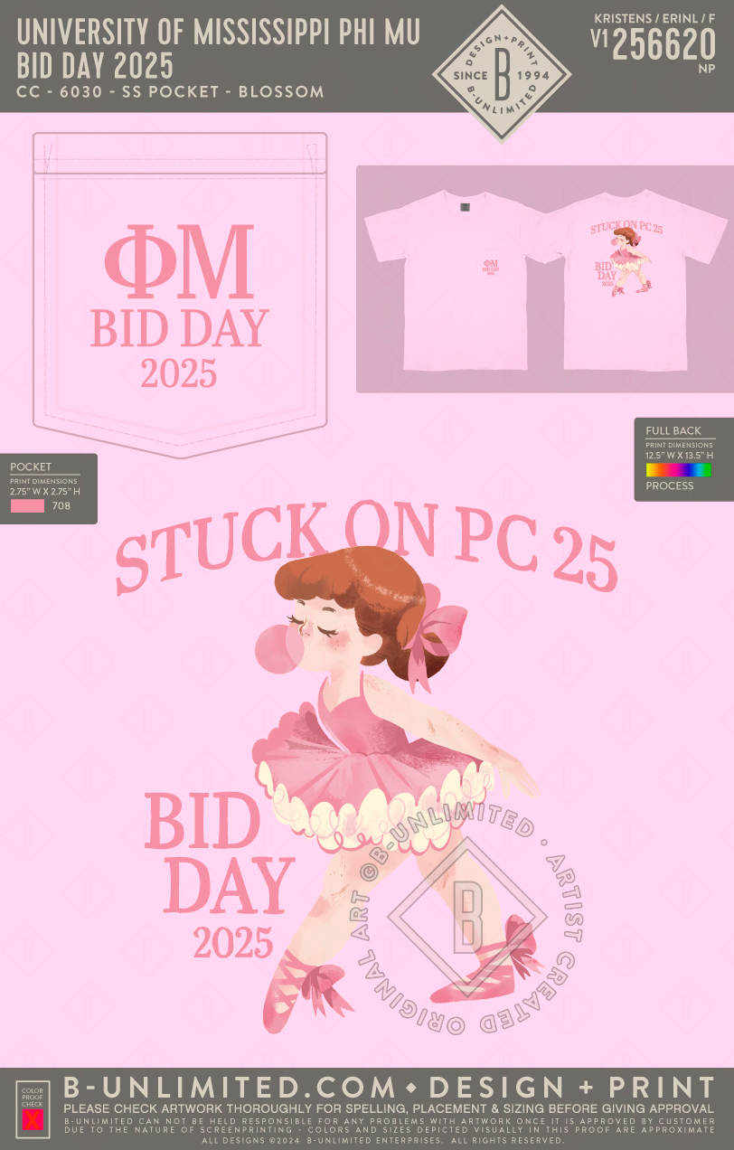 University of Mississippi Phi Mu - Bid Day 2025 - CC - 6030 - SS Pocket - Blossom