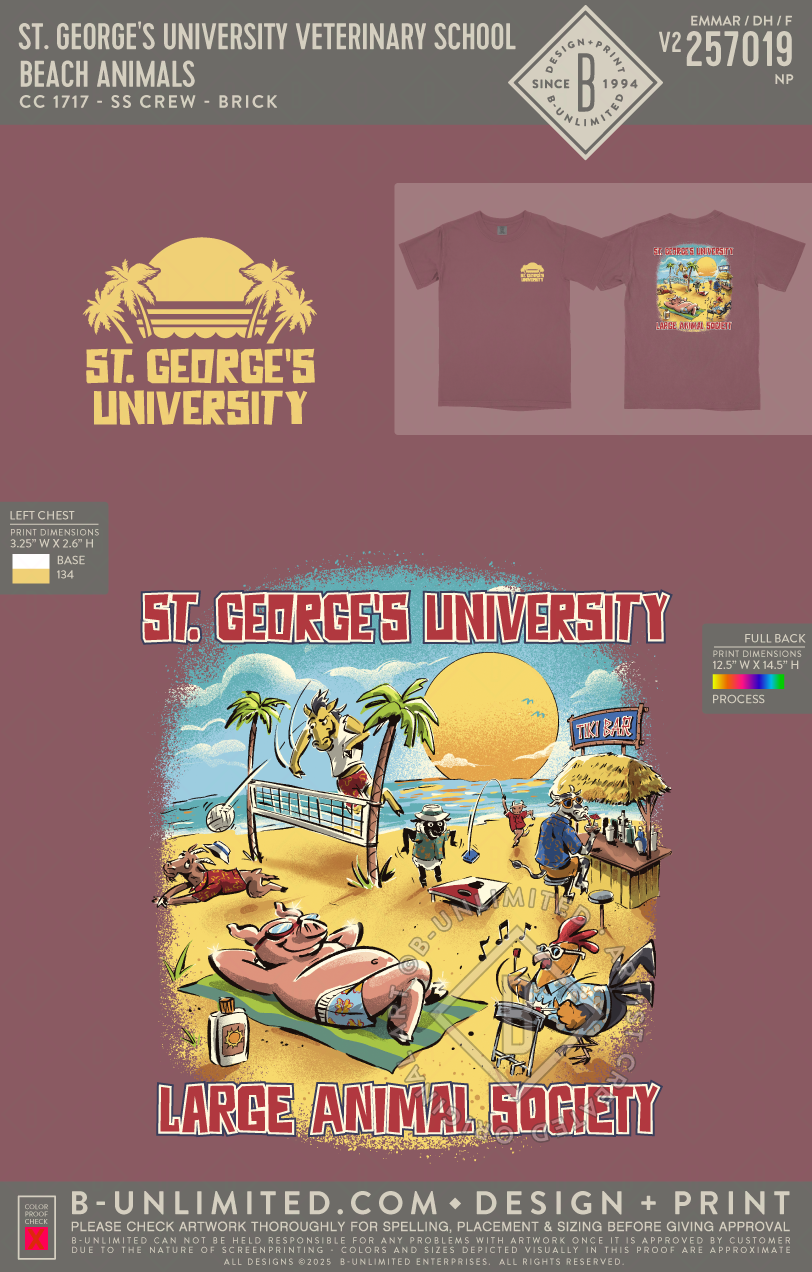 St. George's University Veterinary School - Beach Animals - CC - 1717 - SS Crew - Brick