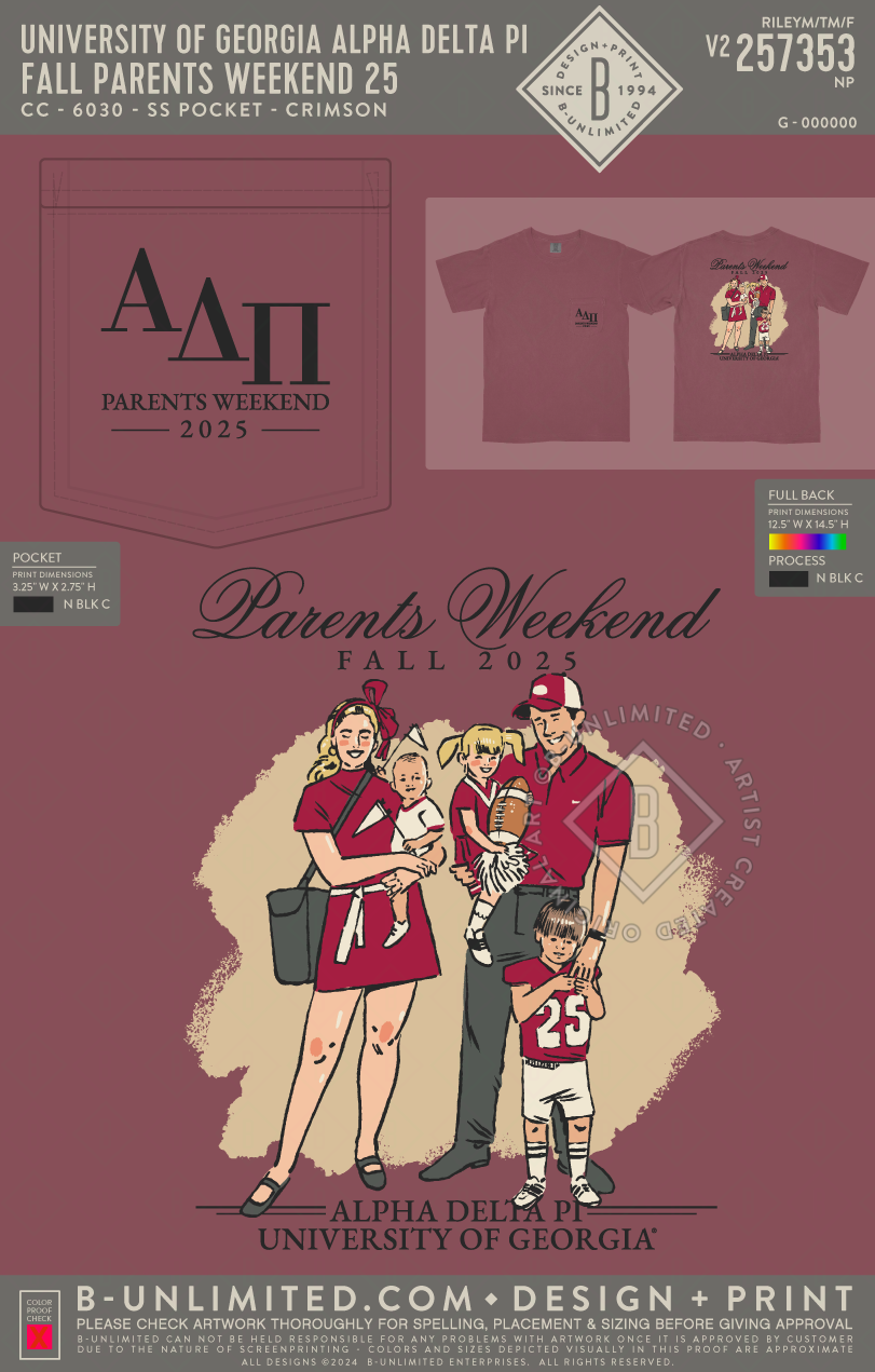 UGA ADPI - Fall Parents Weekend 25 - CC - 6030 - SS Pocket - Crimson ...