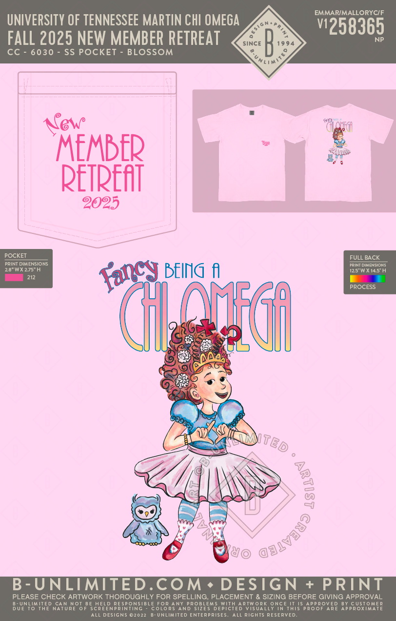 University of Tennessee Martin Chi Omega - Fall 2025 New Member Retreat - CC - 6030 - SS Pocket - Blossom