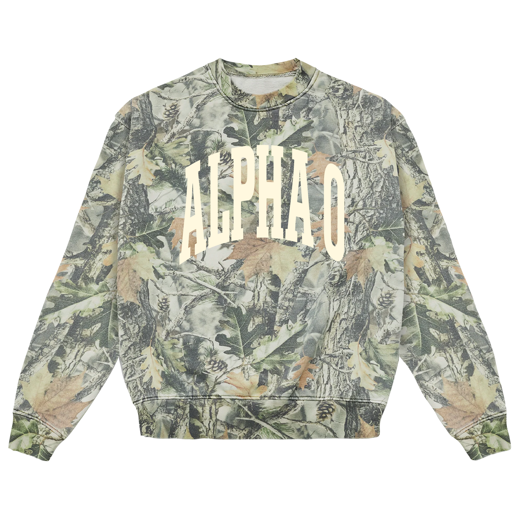 B-Greek - Camo Arch Crewneck - Alpha Omicron Pi