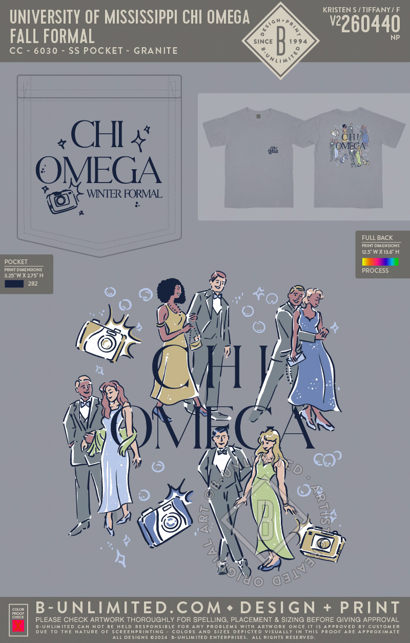 University of Mississippi Chi Omega - fall formal - CC - 6030 - SS Pocket - Granite