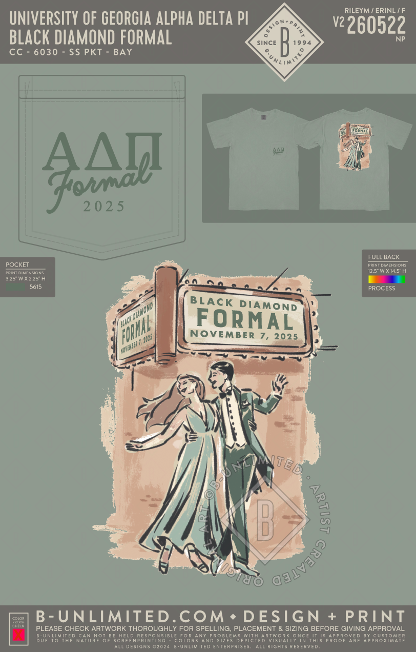 UGA ADPI - Black Diamond Formal - CC - 6030 - SS Pocket - Bay