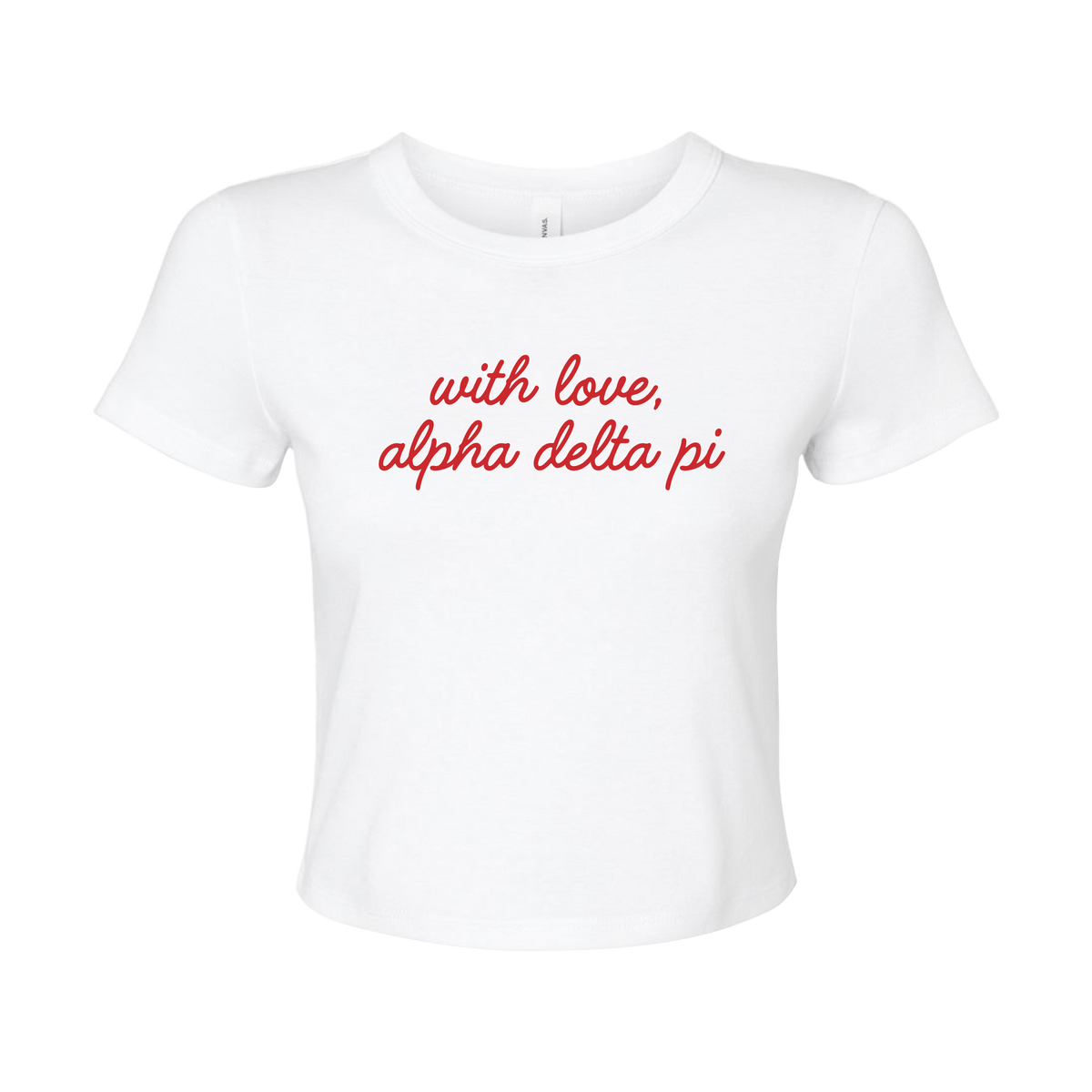 B-Greek - With Love Baby Tee - Alpha Delta Pi