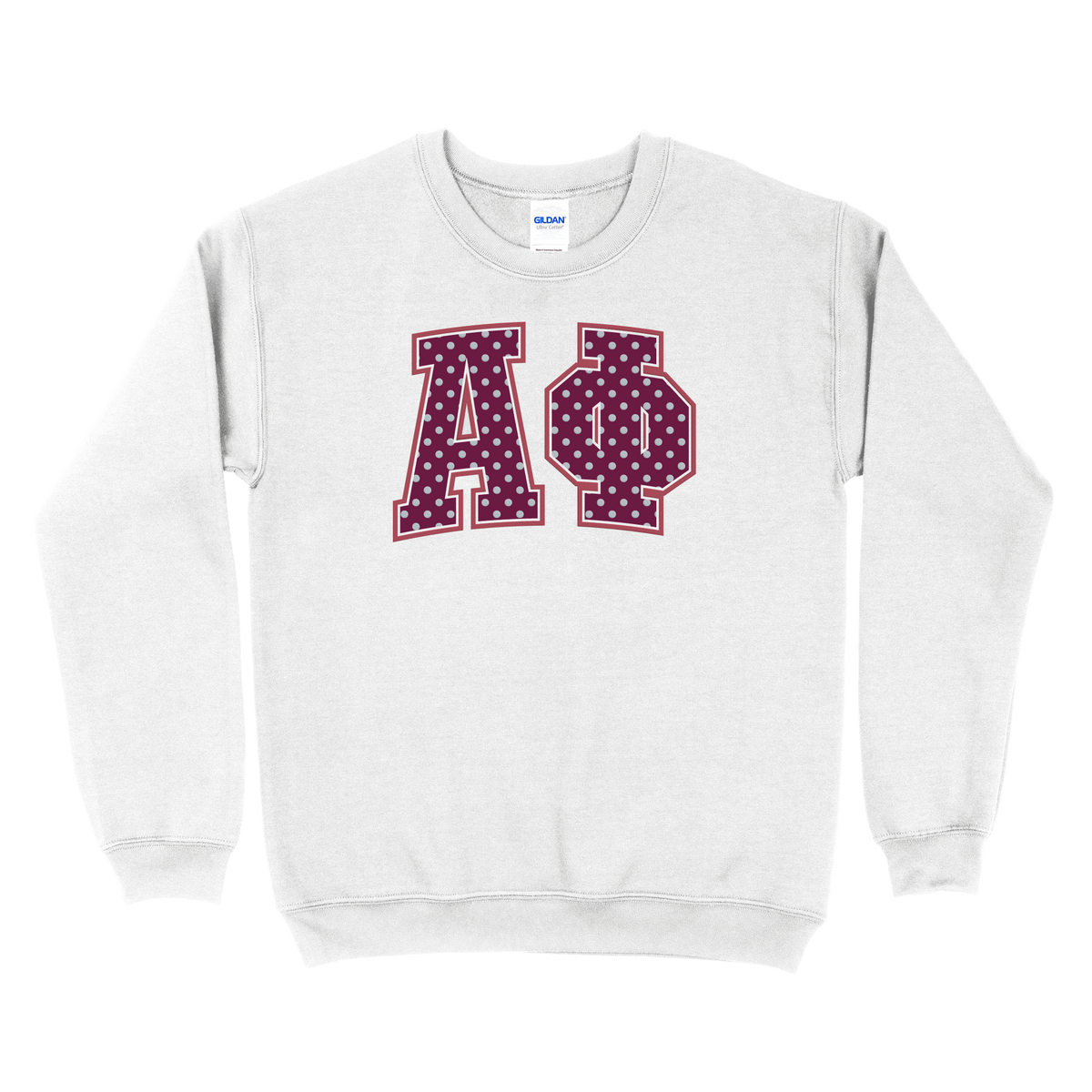 B-Unlimited Greek - Dots for Days Puff Ink Crewneck - Alpha Phi