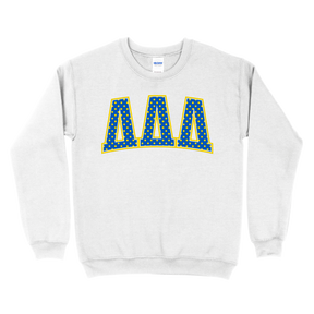 B-Unlimited Greek - Dots for Days Puff Ink Crewneck - Tri Delta