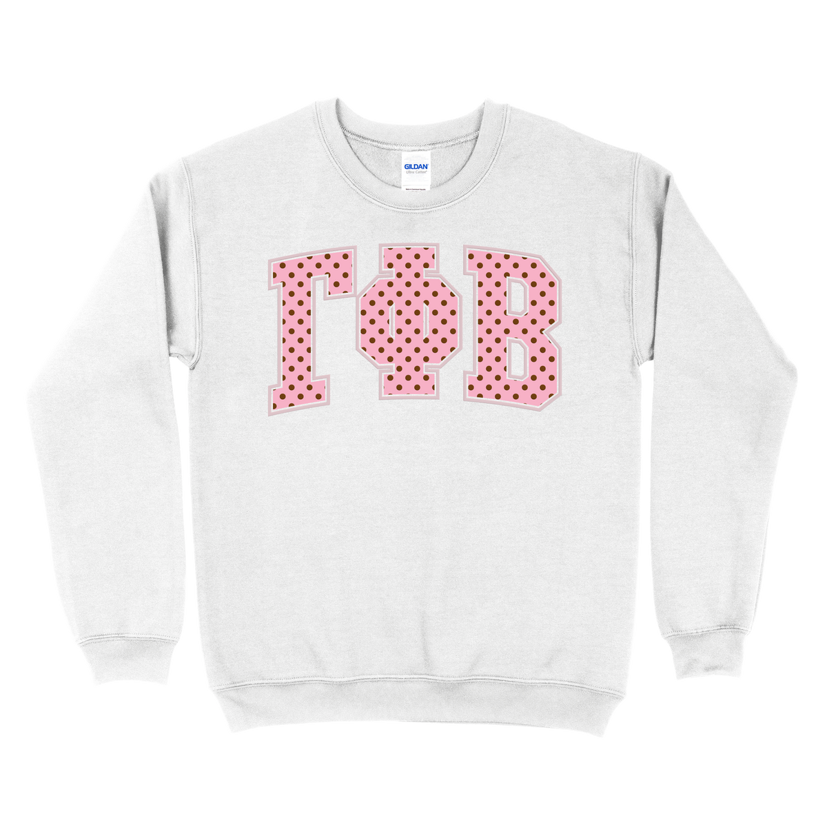 B-Unlimited Greek - Dots for Days Puff Ink Crewneck - Gamma Phi Beta