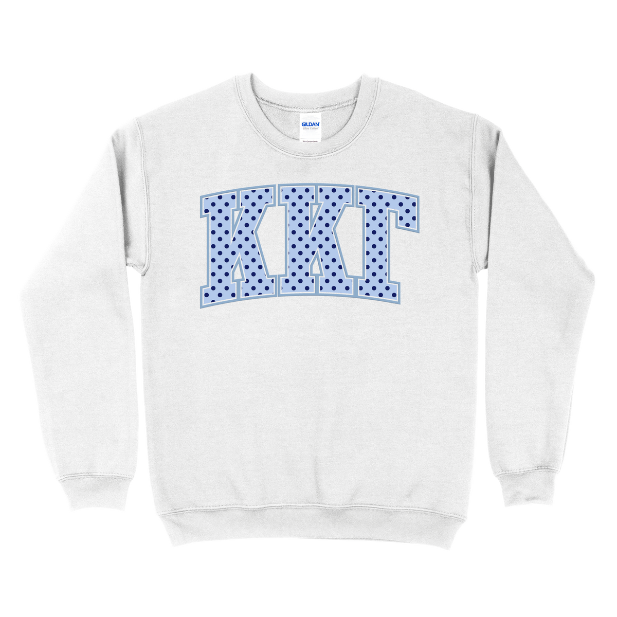 B-Unlimited Greek - Dots for Days Puff Ink Crewneck - Kappa Kappa Gamma