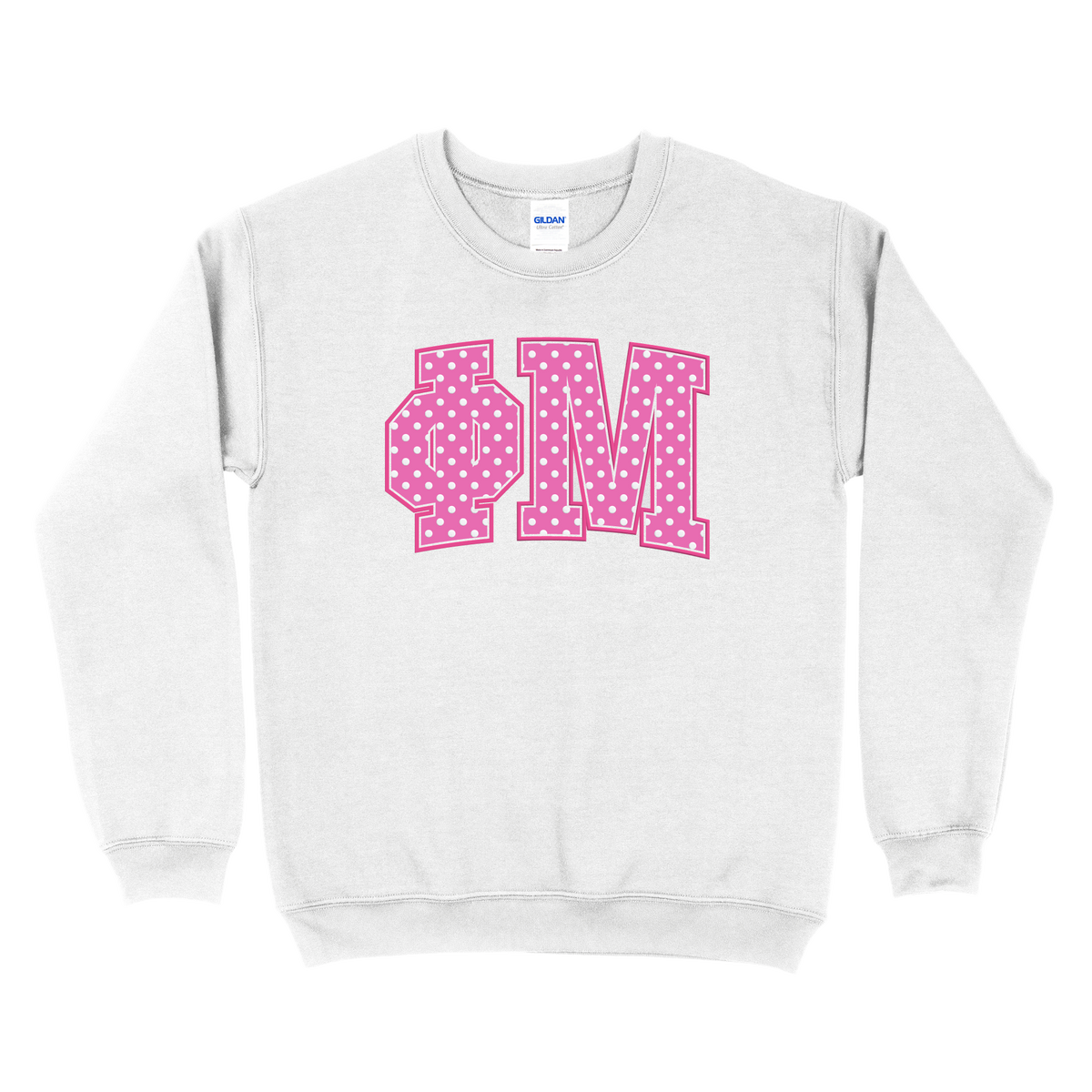 B-Unlimited Greek - Dots for Days Puff Ink Crewneck - Phi Mu