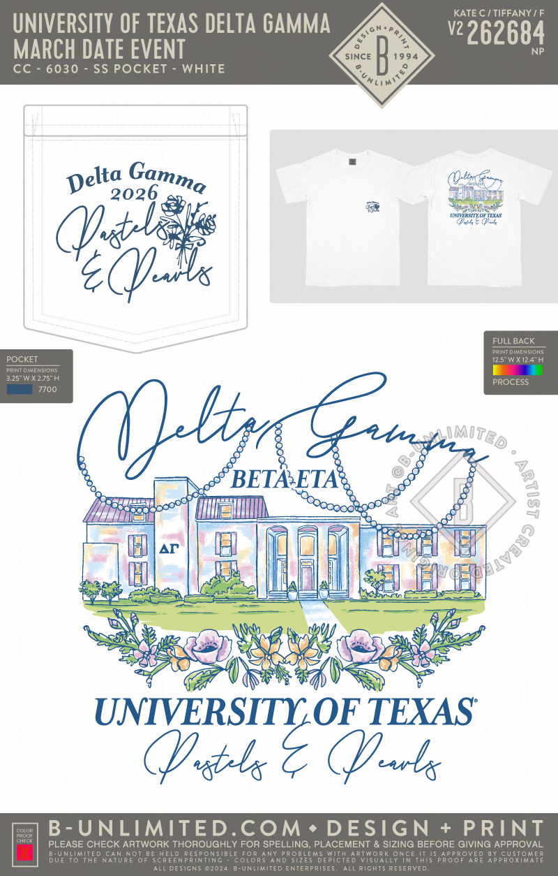 University of Texas Delta Gamma - March Date Event (EOS26) - CC - 6030 - SS Pocket - White