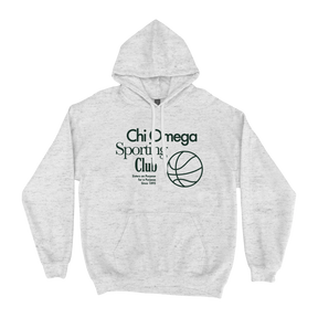 B-Greek - CHI O Sporting Club Hoodie - Ash Grey