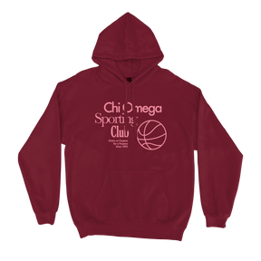 B-Greek - CHI O Sporting Club Hoodie - Garnet