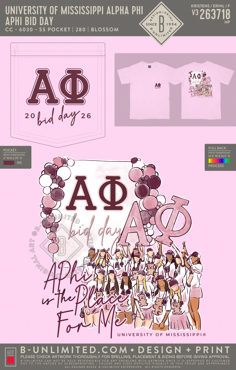 University of Mississippi Alpha Phi - APHI Bid Day - CC - 6030 - SS Pocket - Blossom