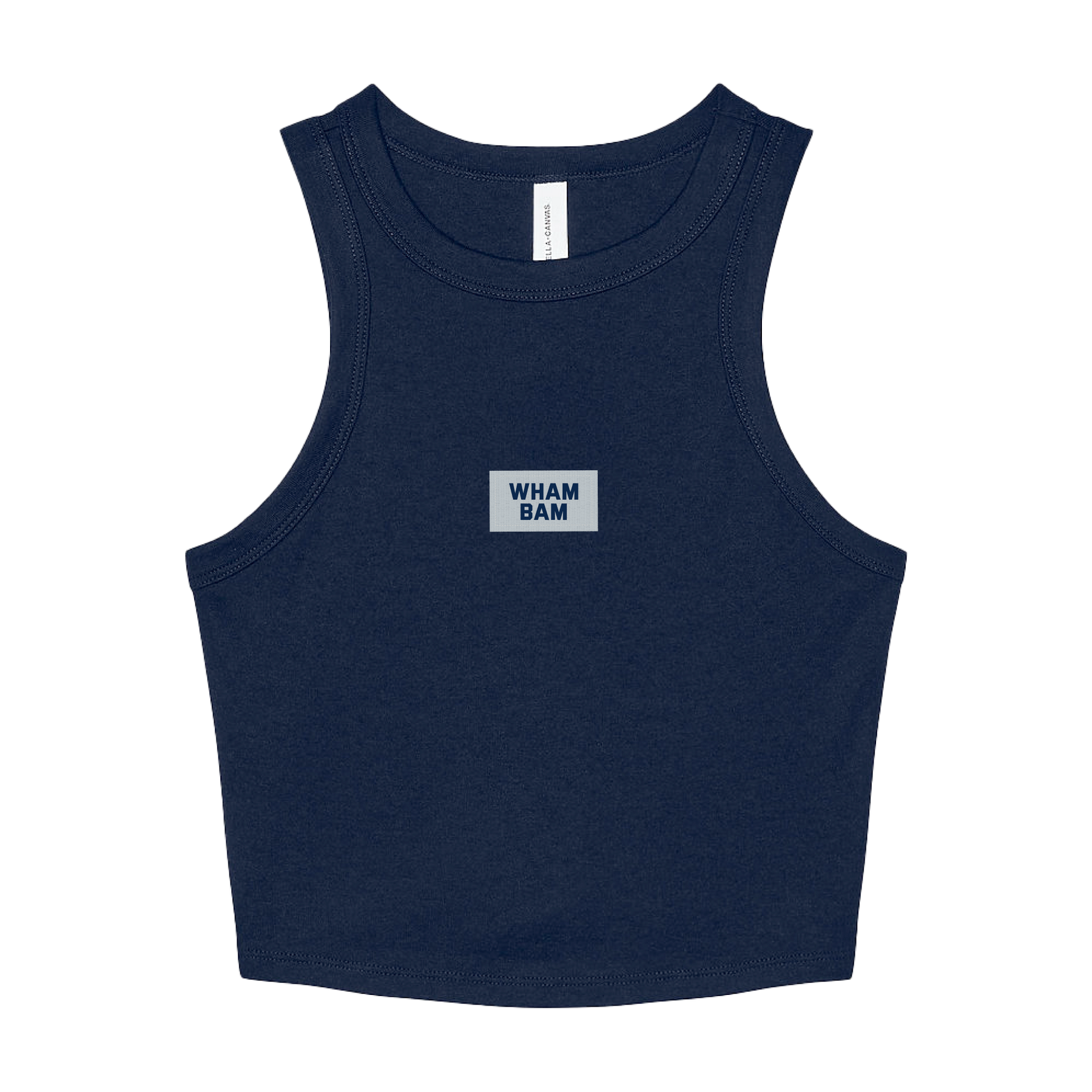 Kollege - Patch Tank Wham Bam - B+C - 1019 - Ladies Tank Top - Solid Navy Triblend