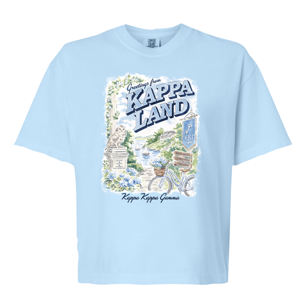 Kollege - Kappaland Chambray Ladies Boxy Tee
