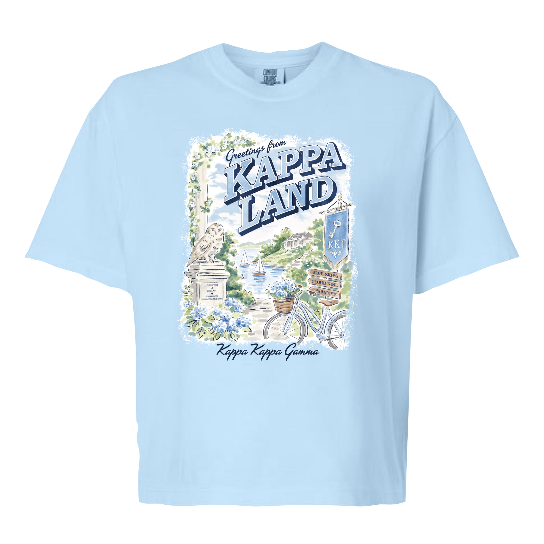 Kollege - National Bid Day Shirt - CC - 3023CL - Ladies SS Crew - Chambray