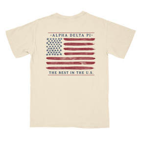 B-Unlimited Greek - Red, White, and Blue - Alpha Delta Pi - CC - 6030 - SS Pocket - Ivory