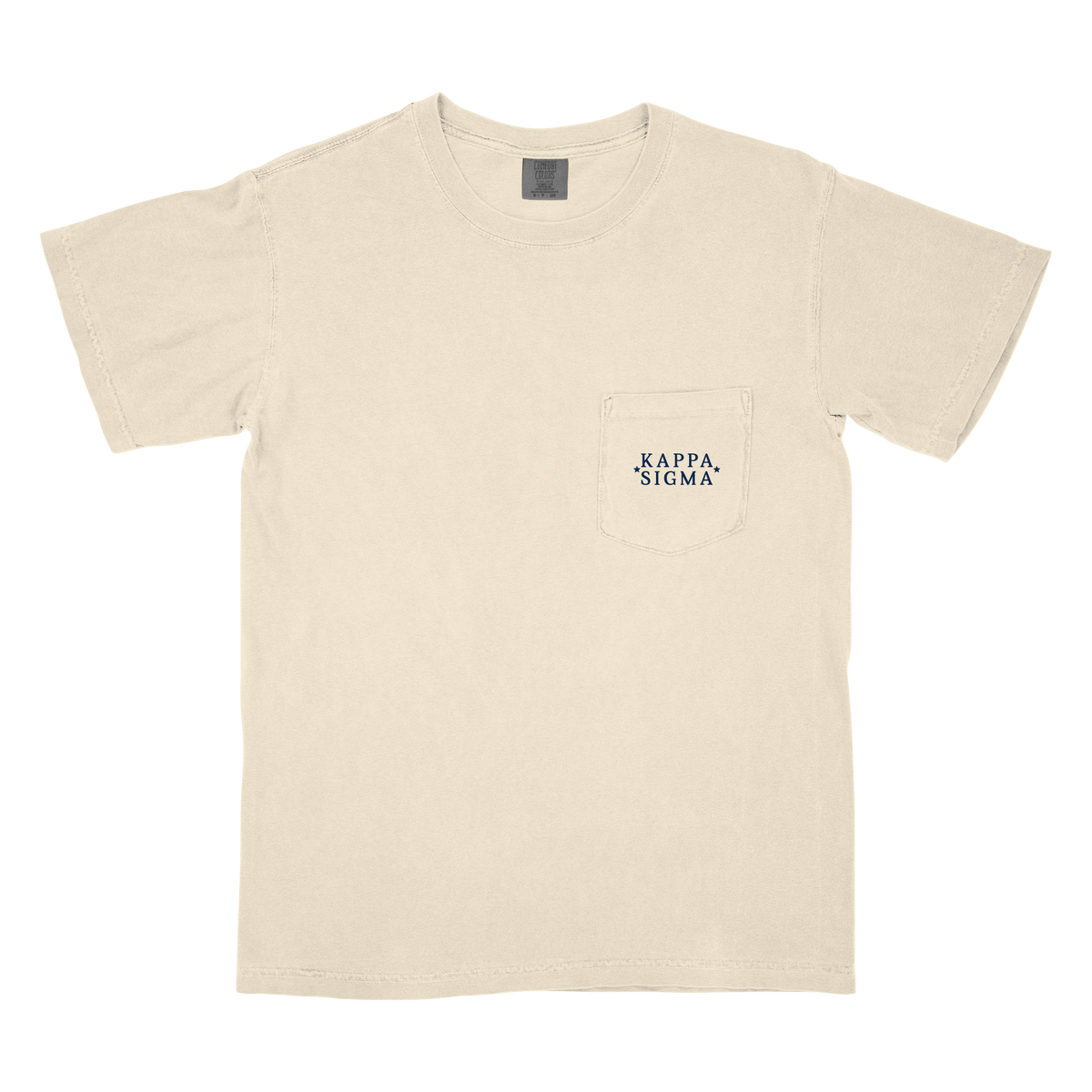 B-Unlimited Greek - - Red, White, and Blue - Kappa Sigma - CC - 6030 - SS Pocket - Ivory