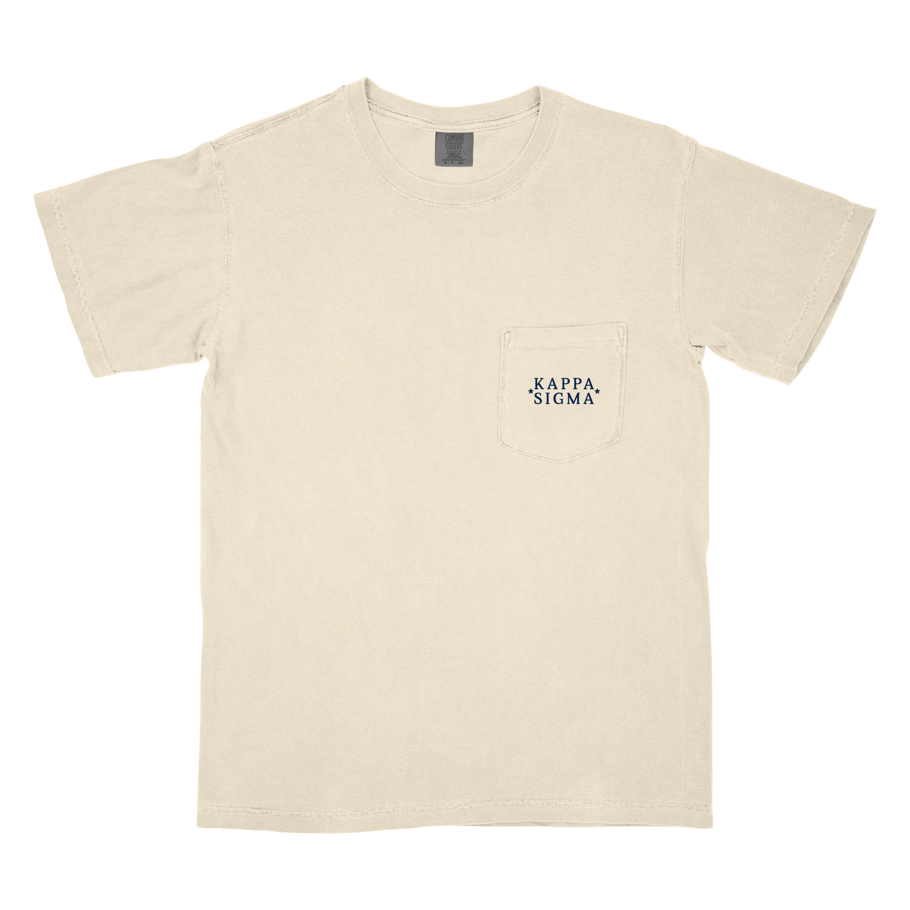 B-Unlimited Greek - - Red, White, and Blue - Kappa Sigma - CC - 6030 - SS Pocket - Ivory