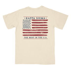 B-Unlimited Greek - - Red, White, and Blue - Kappa Sigma - CC - 6030 - SS Pocket - Ivory