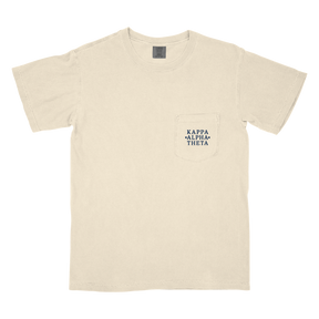 B-Unlimited Greek - Red, White, and Blue - Kappa Alpha Theta - CC - 6030 - SS Pocket - Ivory