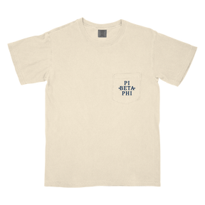B-Unlimited Greek - Red, White, and Blue - Pi Beta Phi - CC - 6030 - SS Pocket - Ivory