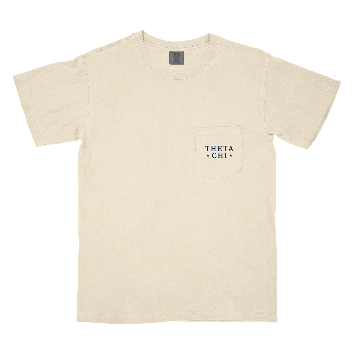 B-Unlimited Greek - - Red, White, and Blue - Theta Chi - CC - 6030 - SS Pocket - Ivory