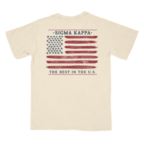 B-Unlimited Greek - Red, White, and Blue - Sigma Kappa - CC - 6030 - SS Pocket - Ivory