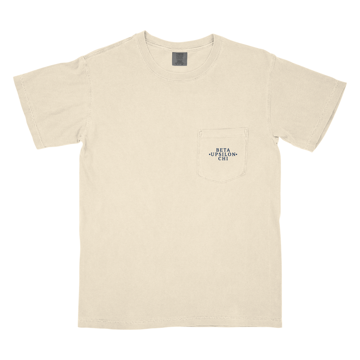 B-Unlimited Greek - Red, White, and Blue - Beta Upsilon Chi - CC - 6030 - SS Pocket - Ivory