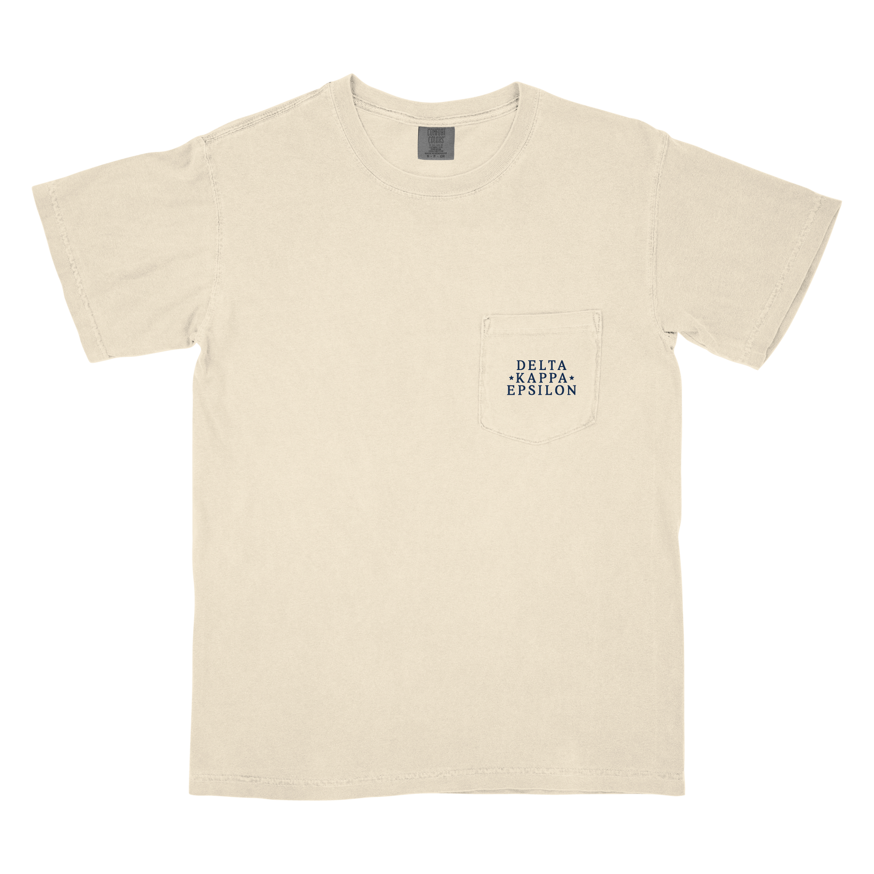 B-Unlimited Greek - Red, White, and Blue - Delta Kappa Epsilon - CC - 6030 - SS Pocket - Ivory