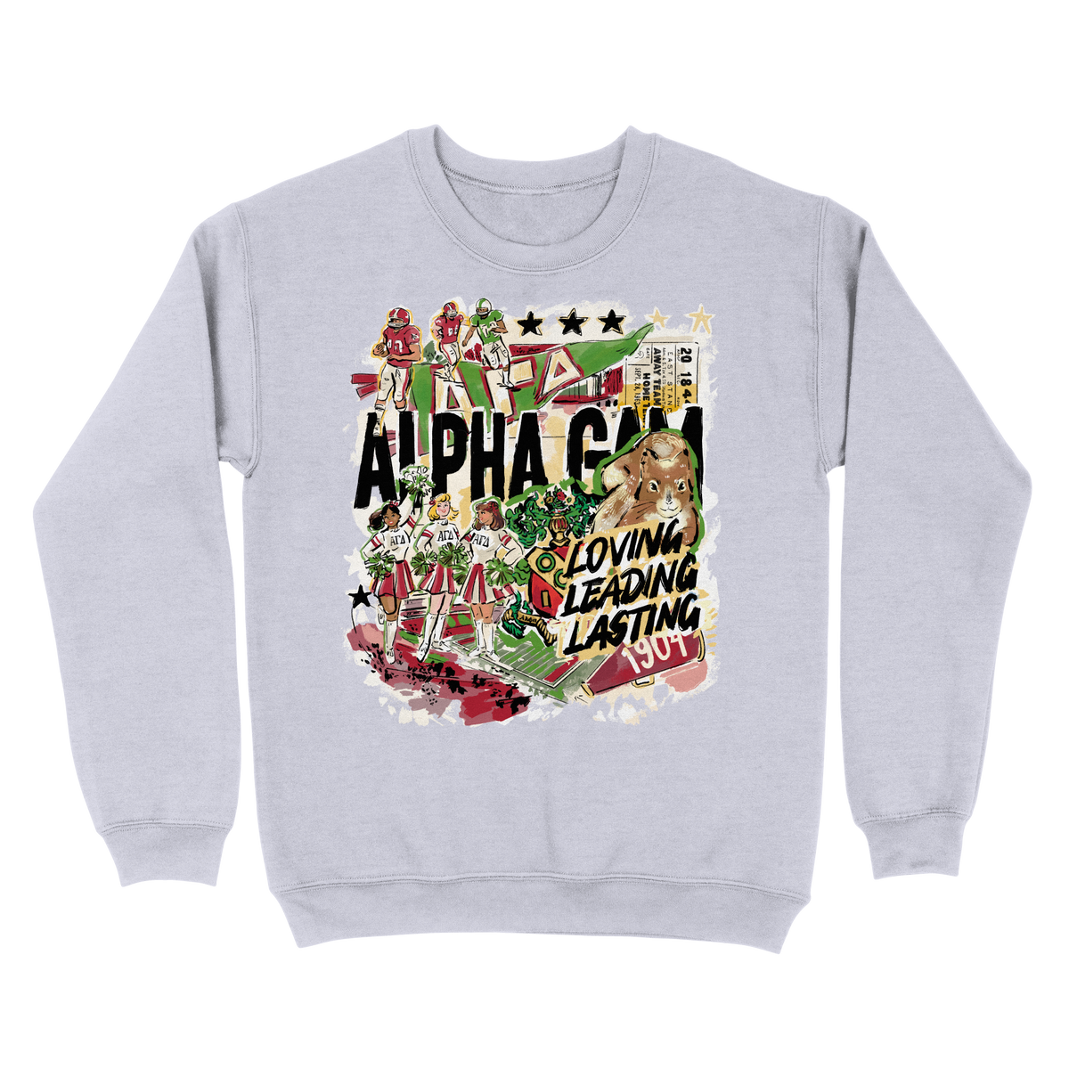 B-Unlimited Greek - Chapter Spirit Crewneck - Alpha Gamma Delta