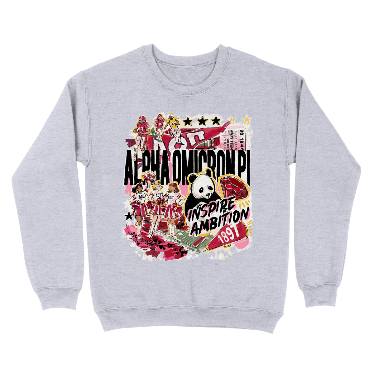 B-Unlimited Greek - Chapter Spirit Crewneck - Alpha Omicron Pi