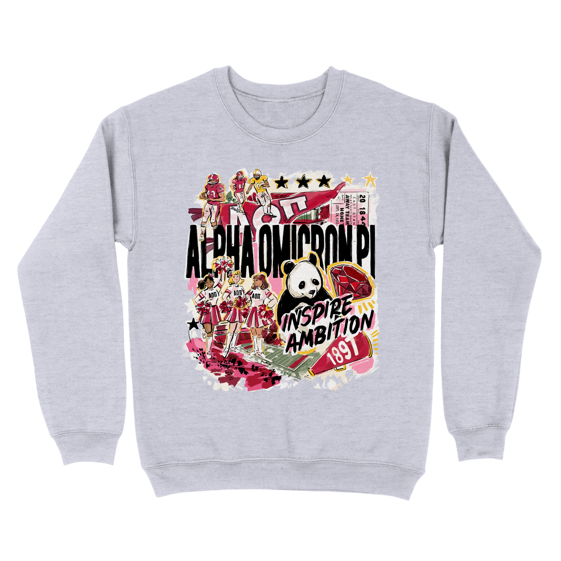 B-Unlimited Greek - Chapter Spirit Crewneck - Alpha Omicron Pi