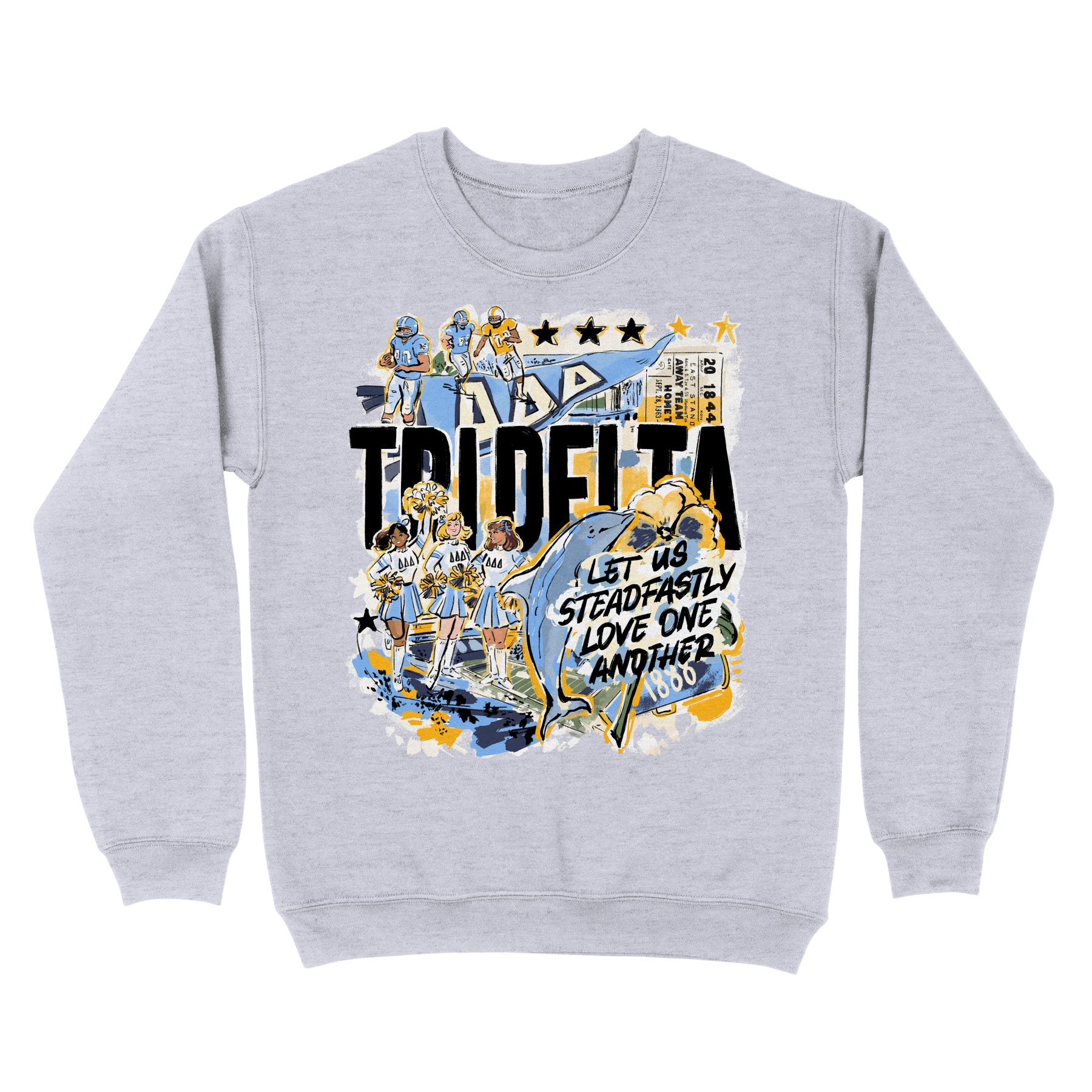 B-Unlimited Greek - Chapter Spirit Crewneck - Delta Delta Delta